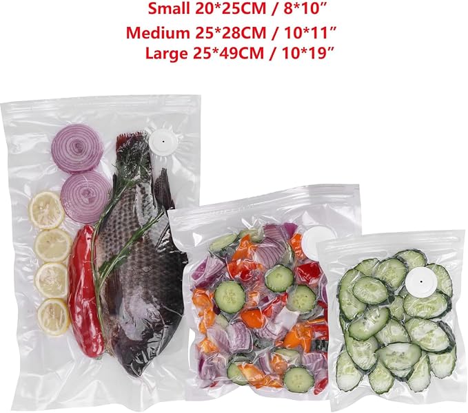 Reusable Vacuum Sealer Bags for Food – 30 Pack BPA-Free Medium (10 x 11 in) Vacuum Storage Bags | Freezer & Microwave Safe | Leak-Proof & Odor-Resistant | Compatible With Many Vacuum Sealers - Image 5