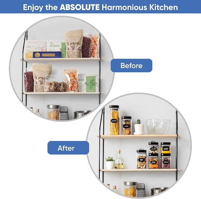 Chef's Path Airtight Food Storage Containers Set for Home Organization - 7 Piece Largest Flip Lock Set w/more Capacity - BPA Free Plastic Dry Food Storage Containers with Lids - Image 8