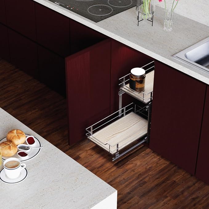 Home Zone Living Pull Out Kitchen Cabinet Organizer - Image 8