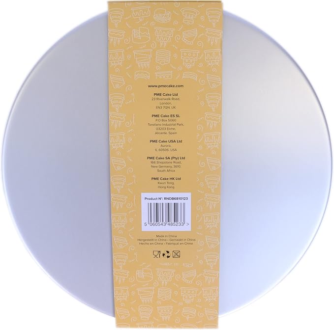 PME Round Cake Pans 6, 8, 10, 12-Inch x 3-Inch Deep, Set of 4 (RNDB6810123), Silver - Image 3
