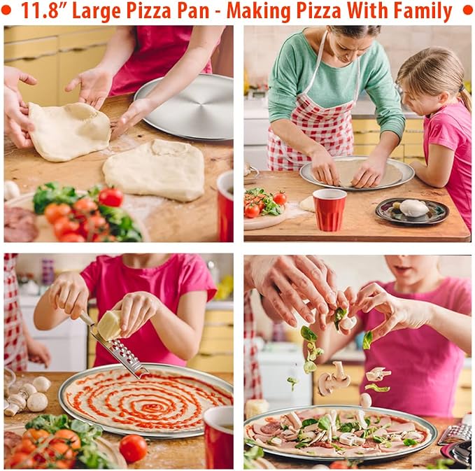 TeamFar Stainless Steel Bakeware Set of 9 | Baking Sheet with Rack, Baking Pan & Pizza Pan, Lasagna Pan with Lid, Square & Round Cake Pan with Lid, Muffin & Loaf Pan - Image 7
