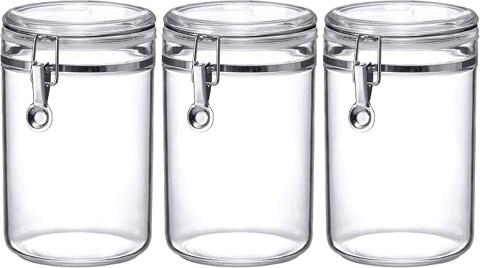 Cathy - 56-Ounce Plastic Canister (Set of 3), Plastic Airtight Food Container, Stackable for Pantry Storage, BPA-Free and Shatter-Proof, Perfect for Home and Commercial Use - Image 7