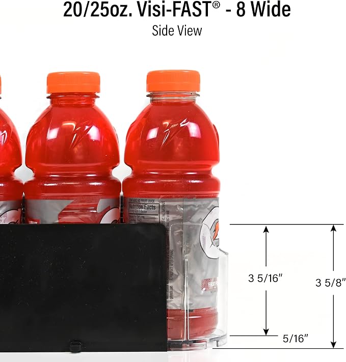 Fridge Organizer & Soda Can Dispenser for Refrigerator - Drink Dispenser & Refrigerator Storage (6-Pack) - Image 7