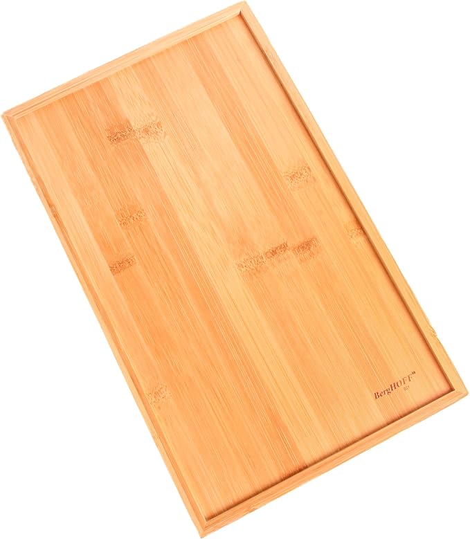 BergHOFF Bamboo Flatware Organizer 5-slot, 13.5" x 8.25", Natural, Fit in any size of drawer, great for spoons, forks, knives, scissors, peelers, chef tools | Skinny Silverware Organizer for Narrow Kitchen Drawers, 5 Compartment Cutlery Tray & Utensil ... - Image 7
