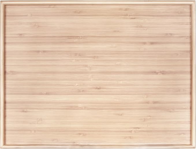 Bamboo Serving Tray - 17" x 13" x 0.75" - Off White - 10 Units by BambooMN