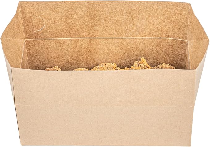 Restaurantware Takeout Food Container 400 Count 71 Ounce Paper Disposable Food Box Spill-Resistant Rectangular Kraft Box Secure Closure Brown - Image 12