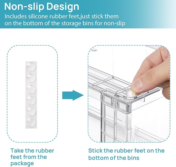 Vtopmart 3 pack Easily Clear Storage Dawers - Image 7