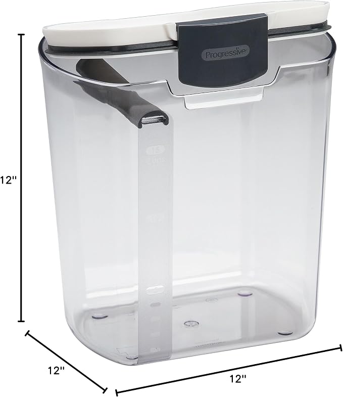 ProKeeper 6-Piece Airtight Food Storage Containers for Baking Essentials - White & Clear, Plastic, BPA-Free - Image 10