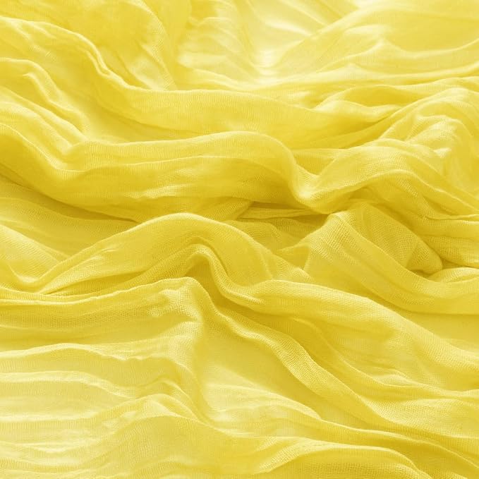 DeZerlor Lemon Yellow Washable Cheesecloth Napkins Set of 30 for Party | Reusable Summer Cloth Napkins Bulk, for Wedding Bridal Baby Shower Dinner Cocktail Birthday Home, 21x21 Inches - Image 6