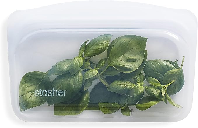 Stasher Reusable Silicone Storage Bags (4-Pack) + Snack Bag - Image 5