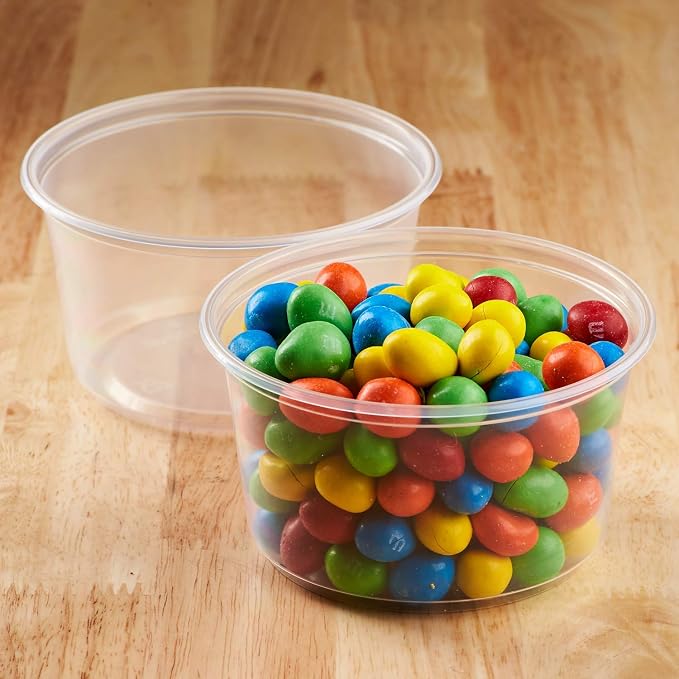 Karat FP-DC12-PPU 12 oz Deli Container,2.5" Height, 4.61" Width, 3.54" Length (Pack of 500) - Image 5