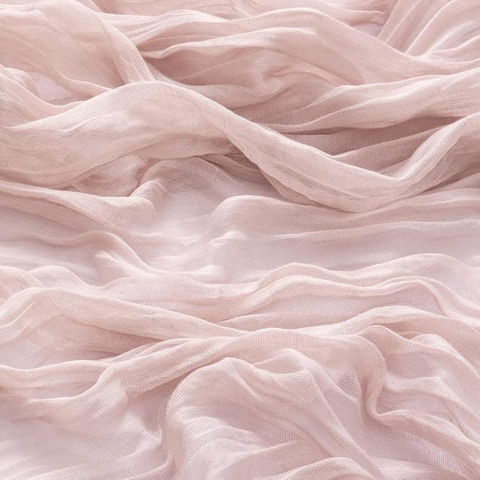 DeZerlor Pink Washable Cheesecloth Napkins Set of 30 for Wedding Party | Reusable Summer Cloth Napkins Bulk, for Bridal Baby Shower Dinner Cocktail Birthday Home, 21x21 Inches - Image 7