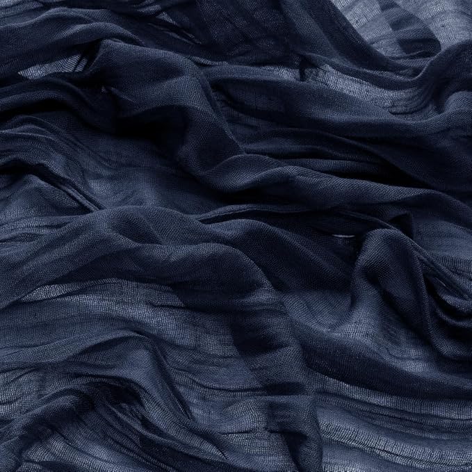 DeZerlor Navy Blue Washable Cheesecloth Napkins Set of 50 for Party | Reusable Cloth Napkins Bulk, for Wedding Bridal Baby Shower Dinner Cocktail Birthday Home, 21x21 Inches - Image 7