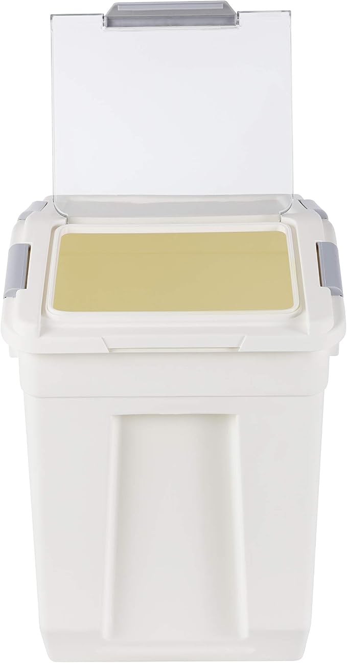 EonTone Flour Storage Container 25 Liters (30 Lb) Pack-6 with Lockable Lid Wheels BPA-Free Ingredient Storage Bins - Image 7