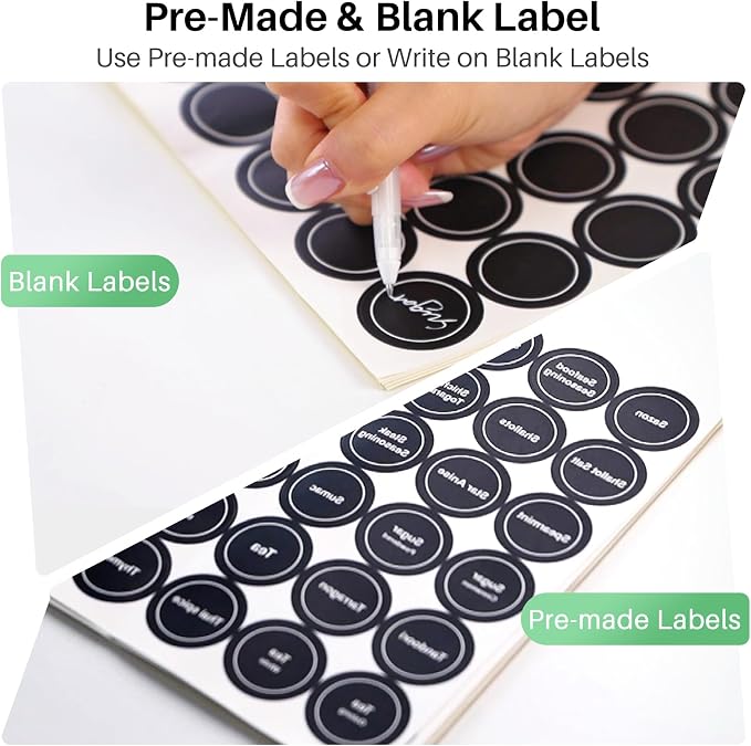 SNTD Rotating Spice Rack Organizer for Large Cabinets Kitchen Countertop with Thicken Spice Jars and Labels, Spinning Like Ferris-Wheel, Metal (M) - Image 9