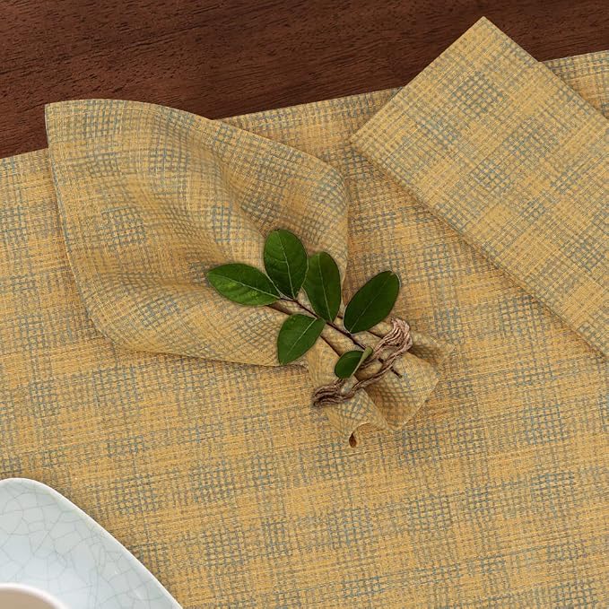 RUVANTI Cloth Napkins Set of 6 Cotton 100%, 18x18 Inches Napkins Cloth Washable, Soft, Absorbent. Cotton Napkins for Parties, Christmas, Thanksgiving, Weddings, Dinner Napkins Cloth - Wet Net - Image 9