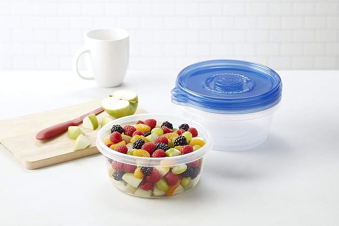 Glad GladWare Big Bowl Food Storage Containers with Lids, Large Round No BPA Plastic Containers for Soups, Salads, and Meal Prep, Lock Tight Seal, Microwave Dishwasher Safe, 48 Oz, 3 Count - 6 Pack | Lock-tight seal for soups, salads, and meal prep in ... - Image 10