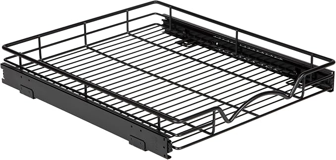 HOLDN’ STORAGE Pull Out Cabinet Organizer, 17”W x 21”D Drawer, Black | Heavy-Duty Caddy, Lifetime Limited Warranty, Steel Metal Cabinet Drawers, Black, Requires At Least 18-1/4” Cabinet Opening - Image 9