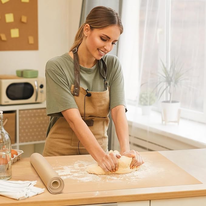 Silicone Baking Mat Roll-Non-slip Silicone Kitchen Counter Mat, Countertop Protector, Silicone Pastry Mat, Non-Stick Reusable Air Fryer Linner, Pan Liner, Oven Liner, Freeze Dryer Mat - Image 8