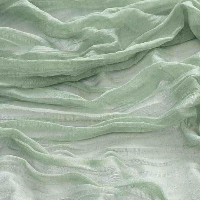 DeZerlor Sage Green Washable Cheesecloth Napkins Set of 30 for Party | Reusable Summer Cloth Napkins Bulk, for Wedding Bridal Baby Shower Dinner Cocktail Birthday Home, 21x21 Inches - Image 6
