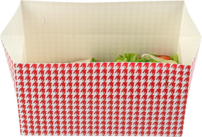 Restaurantware Take Out Lunch Box 400 Count 71-Ounce Durable Paper Recyclable Container Red Leak-Proof Food Box Spill-Resistant Fast Top Closure Rectangular Hot Food Friendly - Image 12