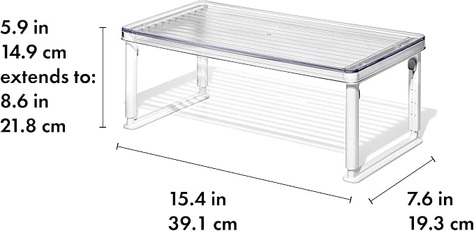 OXO Good Grips Adjustable Fridge Shelf Riser - Image 6