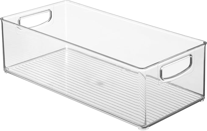 iDesign Stackable Storage Bin - Clear | Organizer Bin for Kitchen and Pantry, Made in USA - Image 9