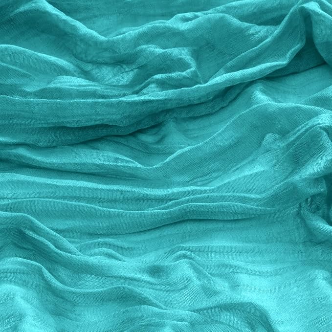 DeZerlor Teal Green Washable Cheesecloth Napkins Set of 20 for Party | Reusable Summer Cloth Napkins Bulk, for Wedding Bridal Baby Shower Dinner Cocktail Birthday Home, 21x21 Inches - Image 7