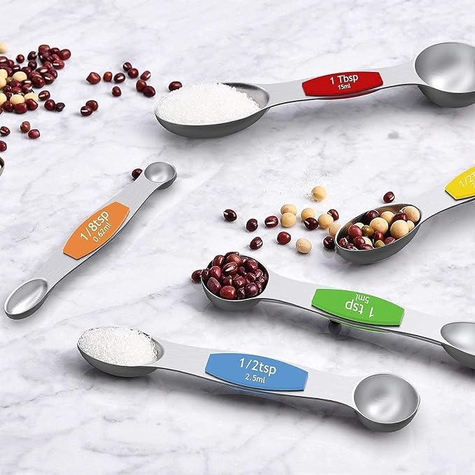 Wildone 5pcs Stainless Steel Mixing Bowls with Graters and 16pcs Measuring Cups & Spoons Set - Image 9