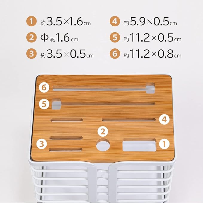 Astro 711-44 Knife Stand, White, Approx. W 6.0 x D 4.2 x H 9.3 inches (15.3 x 10.6 x 23.5 cm), Knife Stand, Knife Rack, Knife Stand - Image 8