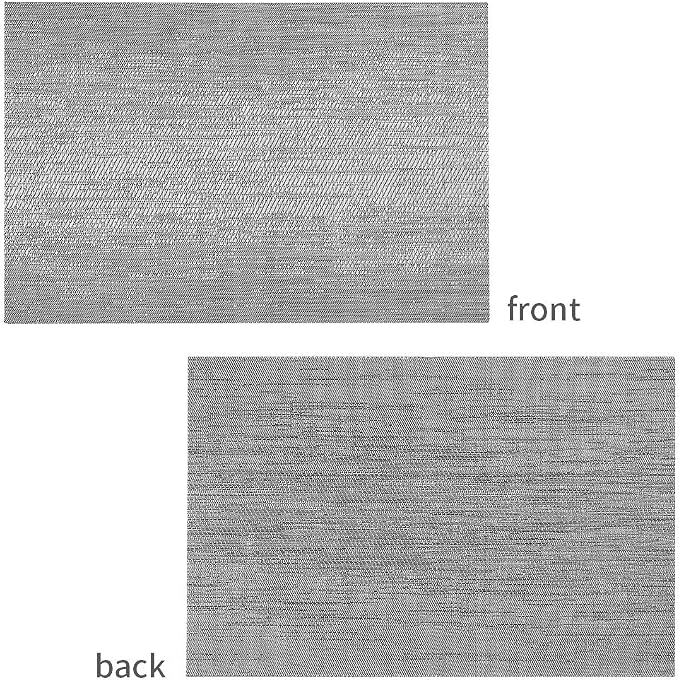 Leetaltree Grey Placemats, Heat Resistant Non-Slip Place mats for Dining Table, Washable Durable PVC Vinyl Woven Table Mats (Set of 24) - Image 9