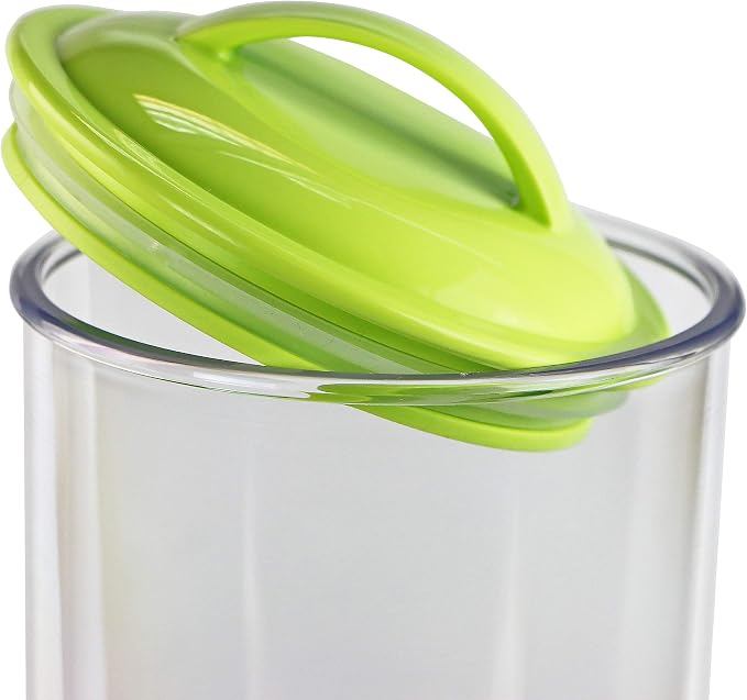 Reston Lloyd Tall Clear Spaghetti Pasta Storage Canister Container with Airtight Lid BPA Free for Kitchen Pantry Organization, Lime - Image 5