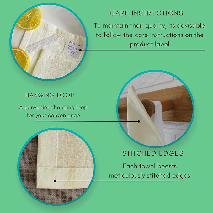 Flour Sack Dish Cloths 13x13 – 100% Cotton, Lint-Free & Highly Absorbent Kitchen Dishcloths (4 Pack), Quick-Dry Dish Cloth for Washing Dishes, Cleaning, Polishing & Household Tasks, Natural - Image 7