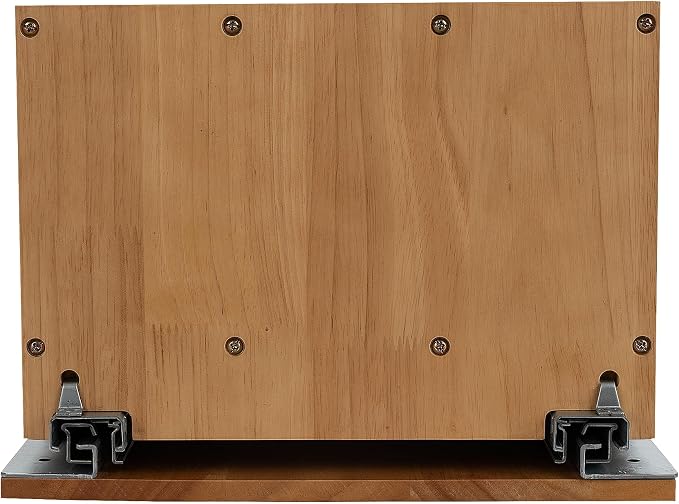 DINDON Pull Out Cabinet Organizer for Pans, Cookie Sheet, Bakeware, Cutting Board, Slide Out Kitchen Cabinet Storage Organizer Rack, 10.5''W X 21"D X 7.5"H, Wood - Image 8