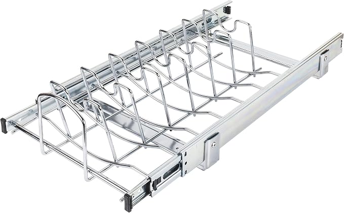 Hardware Resources Pots and Pan Lid Organizer for 15" Base Cabinet MPLO215-R by Hardware+Resources