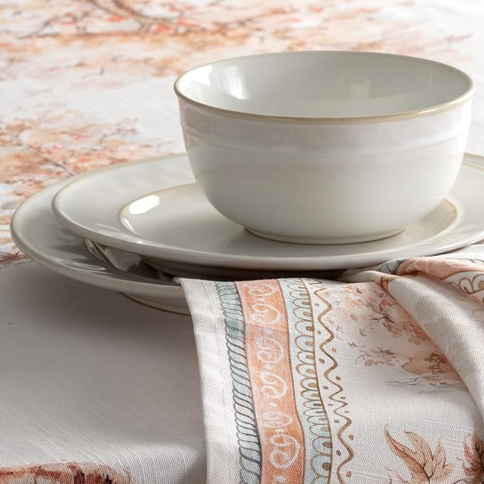 Maison d' Hermine Cloth Napkins Set of 4 Reusable 100% Cotton (20" x 20") | Everyday Square Napkins Cloth Washable Dinner Wedding Restaurant Hotel Kitchen Thanksgiving Christmas - Giving Thanks - Image 9