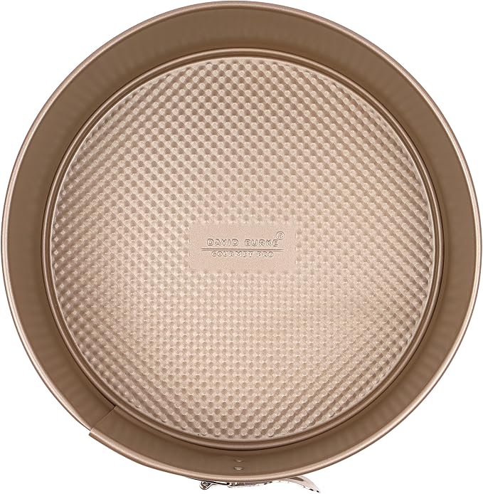 David Burke 9" Springform Pan – Carbon Steel Cheesecake Mold with Removable Bottom, Oven Safe, PFTE & PFOA Free – Bronze - Image 4