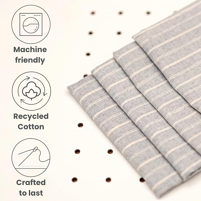 Cloth Napkins, Washable Cotton Dinner Napkins, Kitchen Table Gift Set - Image 6