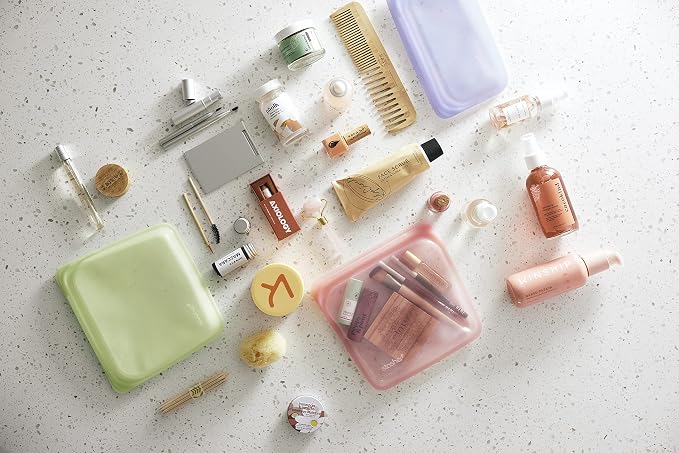 Stasher Reusable Silicone Storage Bags (Mini, Clear) and (Sandwich, Clear) - Image 7