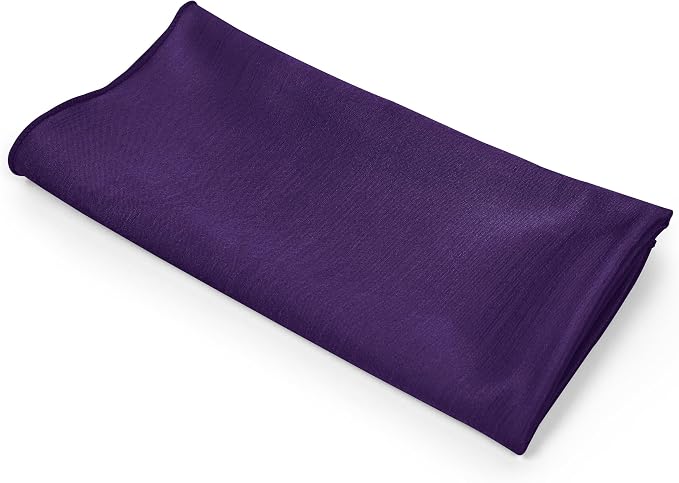 17x17-Inch Shantung Satin Cloth Napkins, Purple, Set of 24 - Image 9