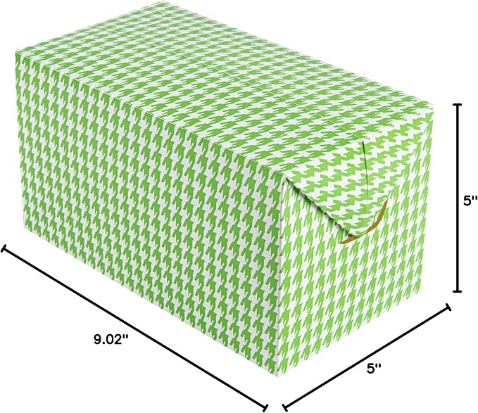 Restaurantware Bio Tek 80 Ounce To Go Boxes 400 Rectangle Take Out Food Containers - Fast Top Closure Disposable Green Houndstooth Paper Carry Out Containers For Burgers Or Fried Chicken - Image 8
