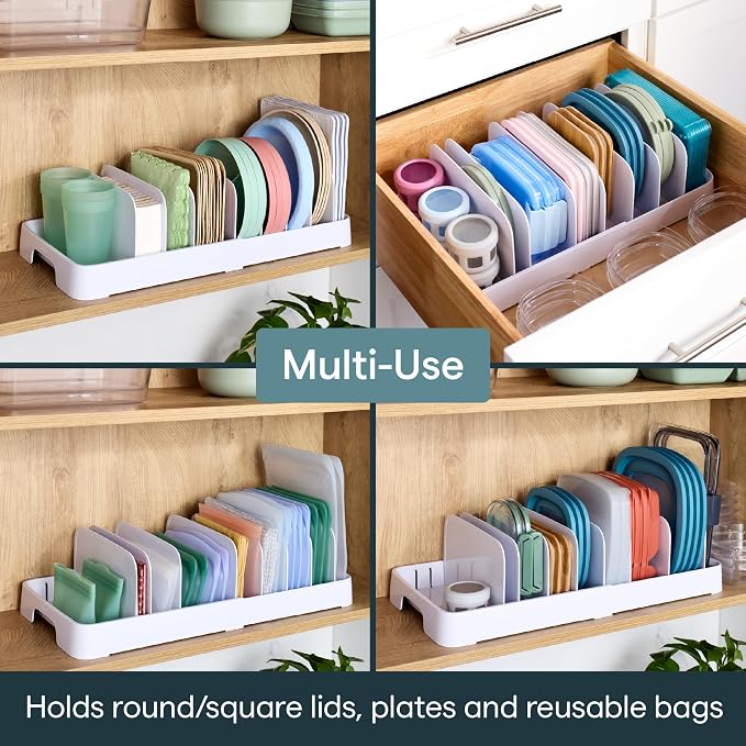 YouCopia StoraLid 40 Container Lid Organizer, Expandable Adjustable Holder - Image 7