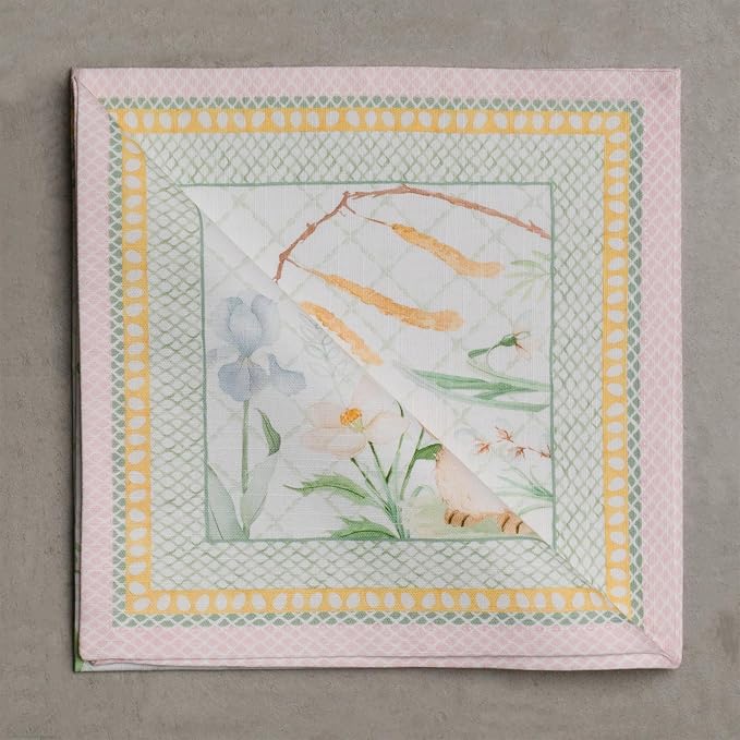 Maison d' Hermine Cloth Napkins Set of 4 Reusable 100% Cotton (20" x 20") | Everyday Square Napkins Cloth Washable Dinner Party Wedding Restaurant Hotel Kitchen Spring Summer - Easter Dew - Image 9