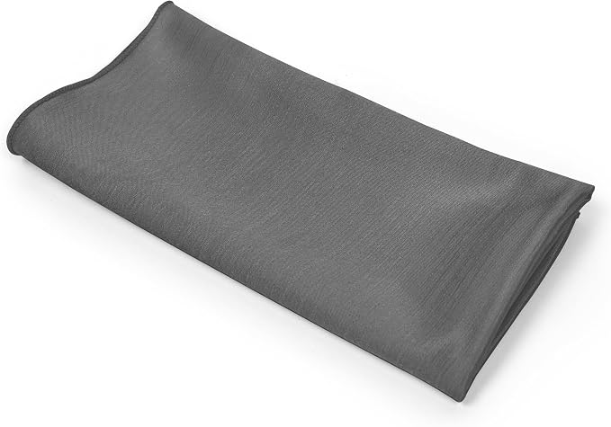 17x17-Inch Shantung Cloth Napkins, Charcoal, Set of 12 | Bulk Case of 1 Dozen, Satin, Square, 100% Polyester Fabric, Reversible, Faux Dupioni Silk Reverse Side, Machine Washable - Image 9