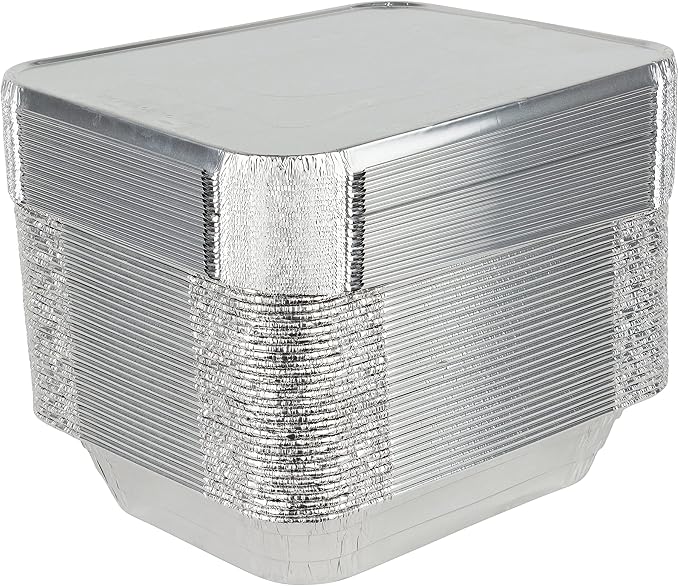 Stock Your Home 9x13 Aluminum Trays with Lids (10 Pack) – Disposable Half Size Deep Pans for Cooking, Storage, BBQ, Grilling, Catering - Image 8
