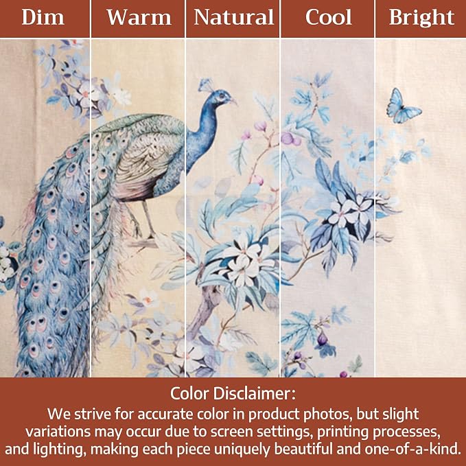 Maison d' Hermine Cloth Napkins Set of 4 100% Combed Cotton (20" x 20") | Everyday Square Napkins Cloth Washable Dinner Party Wedding Hotel Kitchen Spring Summer - Peacock Utopia - Sandy Beach - Image 9