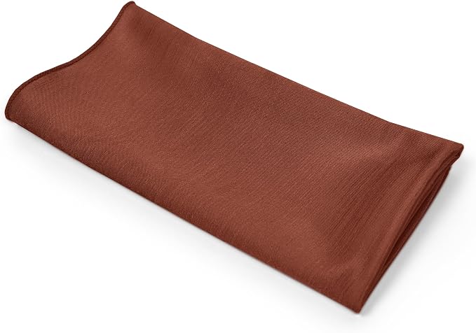 17x17-Inch Shantung Cloth Napkins, Burnt Orange Set of 120 - Image 9
