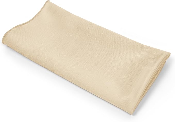 17 x 17-Inch Shantung Satin Cloth Napkins, Ivory Set of 24 | Bulk Case of 2 Dozen, Square, 100% Polyester Fabric, Reversible, Faux Dupioni Silk Reverse Side, Machine Washable - Image 9