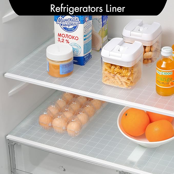 Cooyes Shelf Liner for Kitchen Cabinets – Non-Adhesive Waterproof Drawer Liner – Durable EVA Material Easy-to-Cut Shelf Paper for Refrigerator, Cupboard, Dresser with Modern Pattern - Image 7