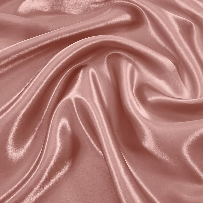VACVELT 100 Pack Rose Gold Scalloped Satin Napkins 17x17 Inch Wedding | Scalloped Floral Edges With Silky Smooth Finish, Seamless Design, Machine Washable Wrinkle And Fade Resistant - Image 7